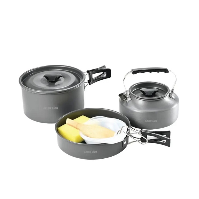 ست ظروف آشپزخانه کمپینگ گرین لاین مدل GN7N1COOKBK