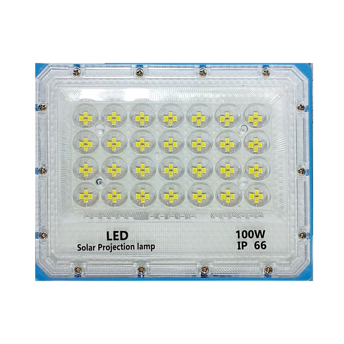 پروژکتور شارژی خورشیدی 100 وات مدل E025